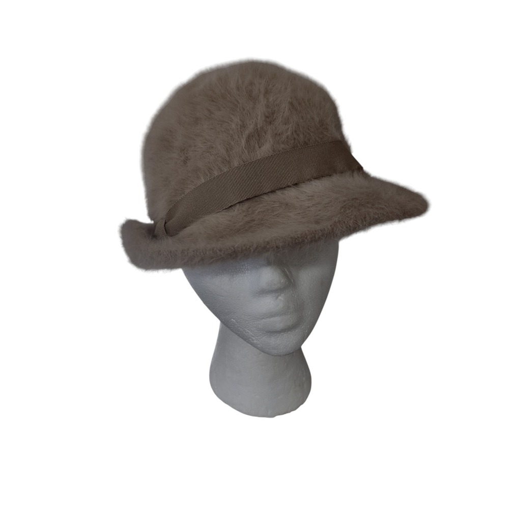VTG Betmar Angora/Wool‎ Hat 60s Mod Classic Chic Neutral Made In France Preppy